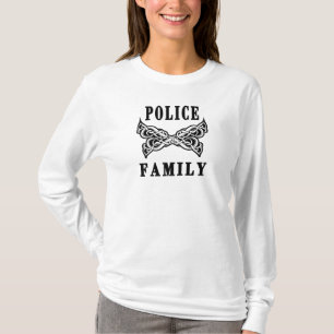 T-shirt Tatouages d'une famille de police