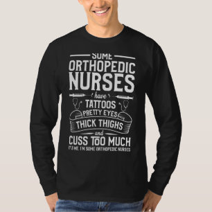 T-shirt Tatouages Épais Cuisses Jolies Yeux Nurs Orthopédi