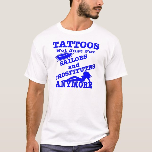 T-shirt Tatouages pas simplement pour des marins et des (Devant)