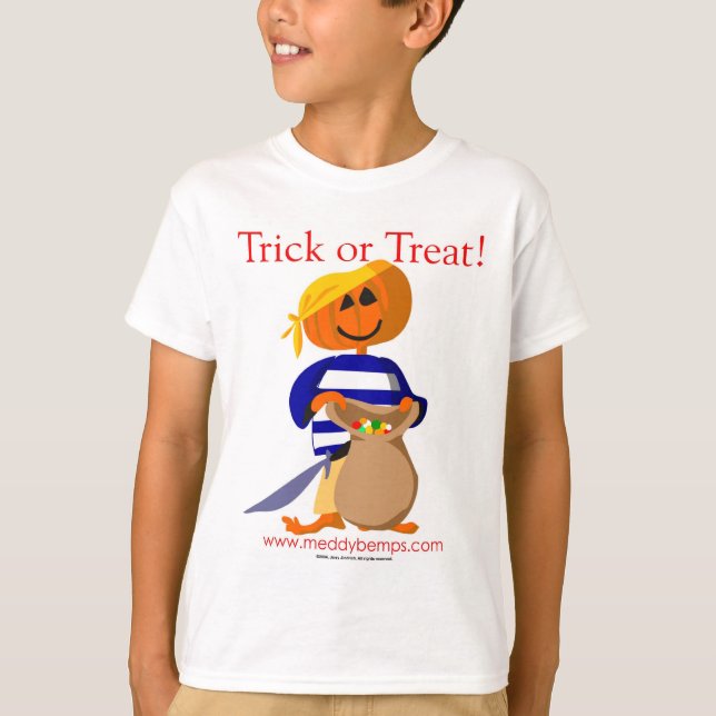 T-shirt Tattie rechignent, le petit pirate (Devant)