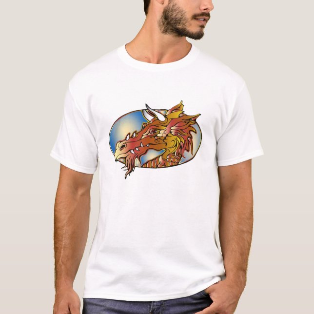 T-shirt Tattoo Art Dragon Head - Chemise (Devant)