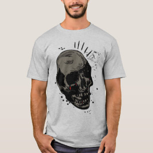 T-shirt tattoo crane tete de mort vintage old school hallo