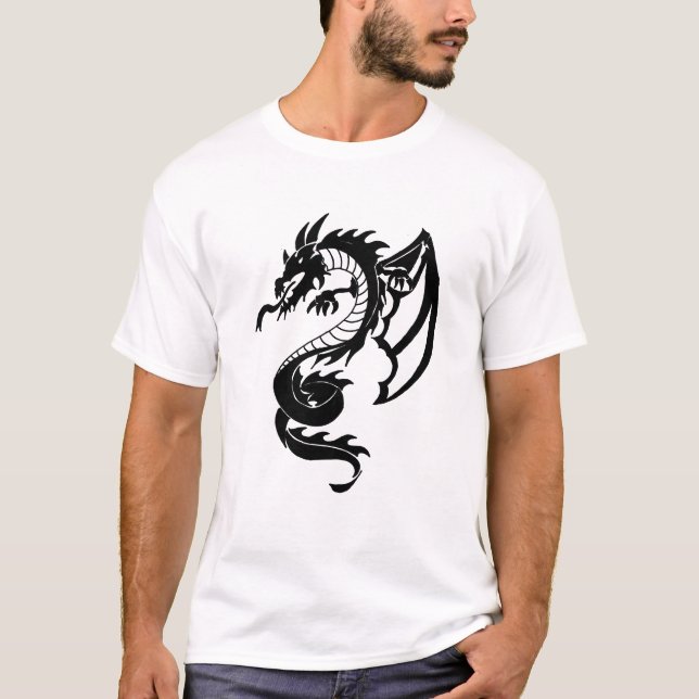 T-shirt Tattoo de Dragon (Devant)