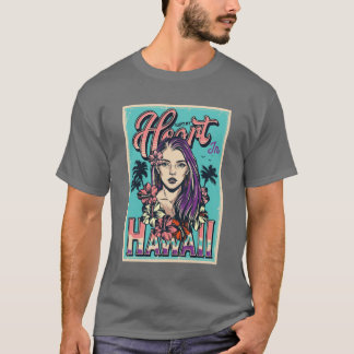 T-shirt Tattoo Hawaï Cœur