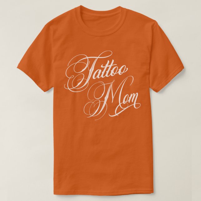 T-shirt Tattoo Maman Typographie (Design devant)