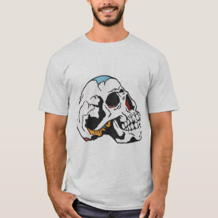 T-shirt tattoo old school crane tete de mort halloween 131