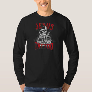 T-shirt Tattoo Tattoo Artist Jesus Loves Me W