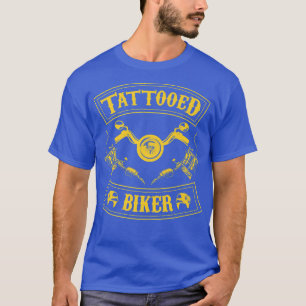 T-shirt Tattoooed Biker moto amusant encastré