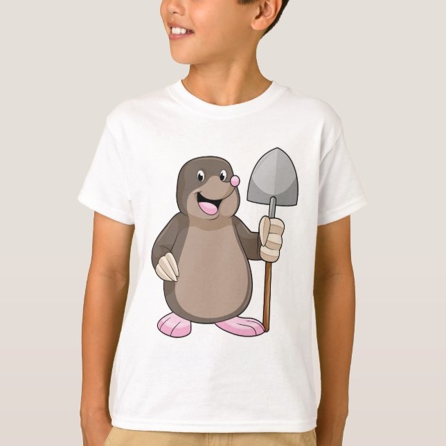 T-shirt Taupe à la Pelle (Devant)