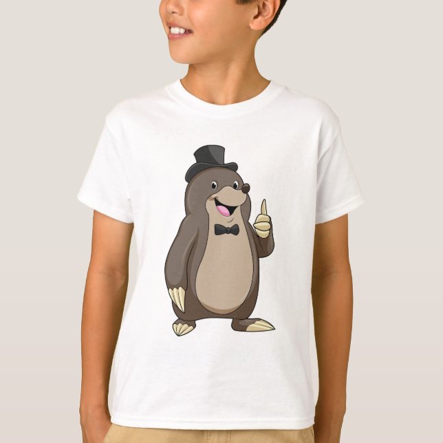 T-shirt Taupe comme marié avec cravate (Devant)
