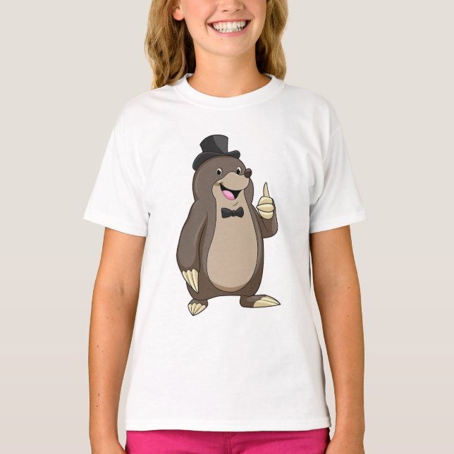 T-shirt Taupe comme marié avec cravate (Devant)