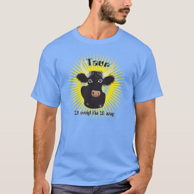 T-shirt Taur 21 avrigl fin 20 matg (Devant)