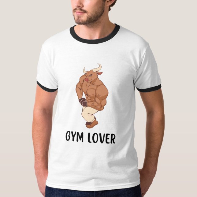 T-Shirt Taureau Amateur de Gym (Devant)