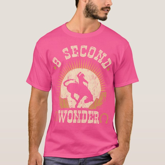 T-shirt Taureau Bucking Bronco 8 Secondes Émerveillement R (Devant)