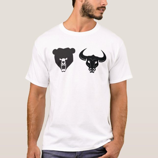 T-shirt Taureau contre l'ours (Devant)
