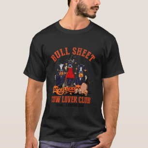 T-shirt Taureau Cow Lover Club Amusant Halloween Ghost Pu