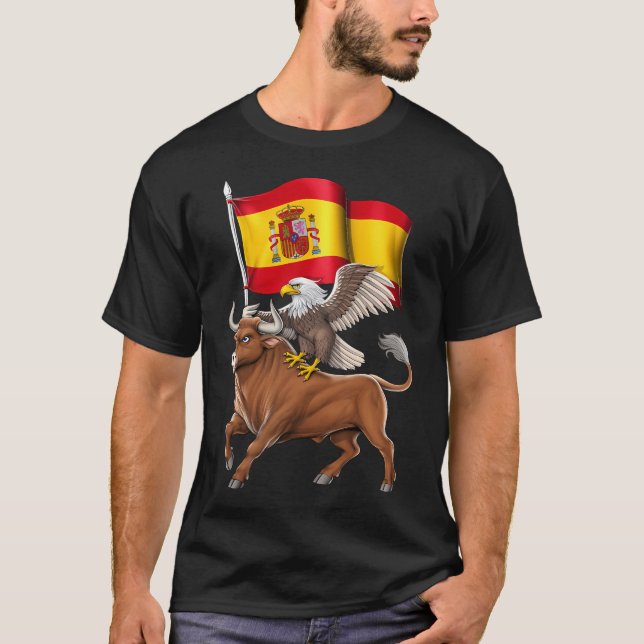 T-shirt Taureau et aigle espagnols (Devant)