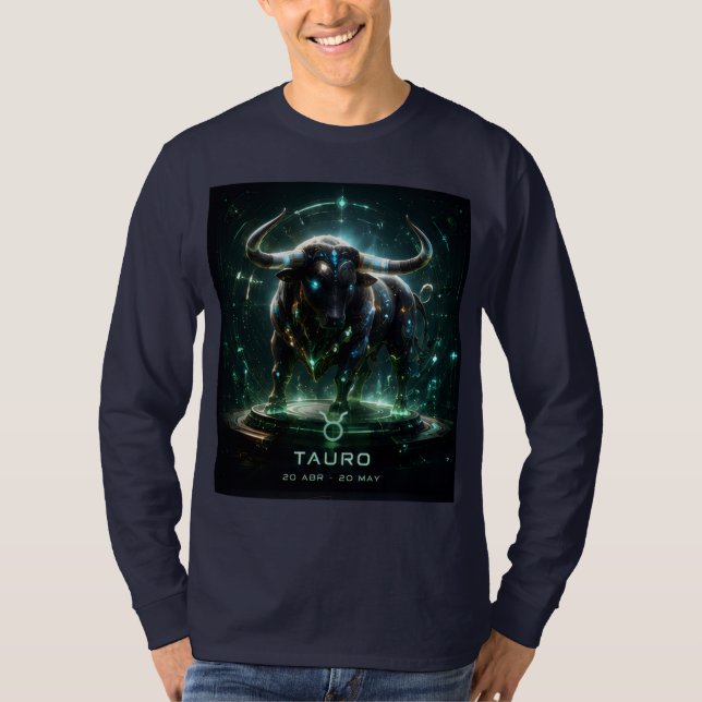T-shirt taureau , horoscope,  (Devant)
