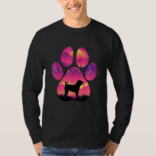 T-shirt Taureau Pei Patte Maman Papa Chien  Femmes Hommes