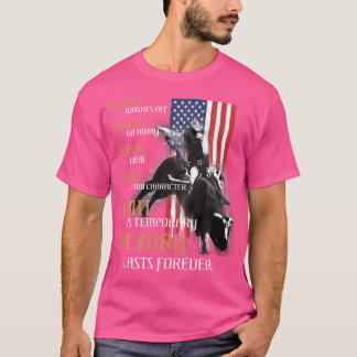T-shirt Taureau Pour Hommes Texas Rider America Western Us