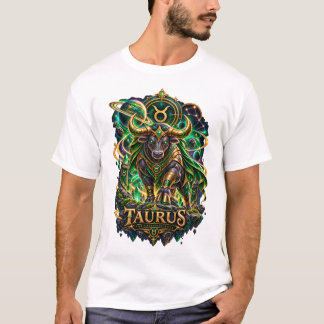 T-shirt Taureau Signe du zodiaque Astrologie Taureau Céles
