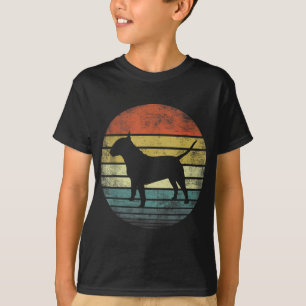 T-shirt Taureau Terrier Louveur cadeaux Retro Sunset Chien
