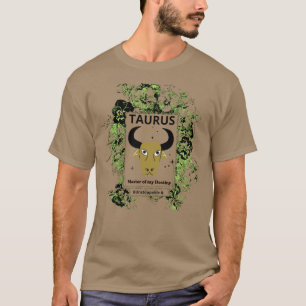 T-shirt Taureau Zodiaque Maître du Destin Art Floral