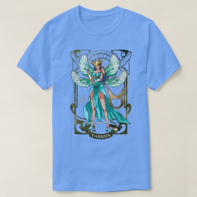 T-shirt Taurus Anime Anniversaire Fées Taurus (Design devant)
