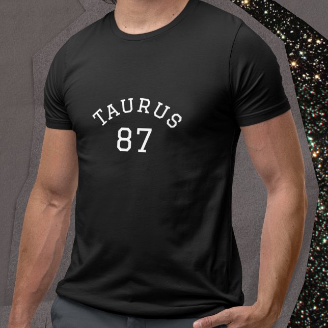 T-shirt Taurus | Anniversaire noir (Créateur téléchargé)