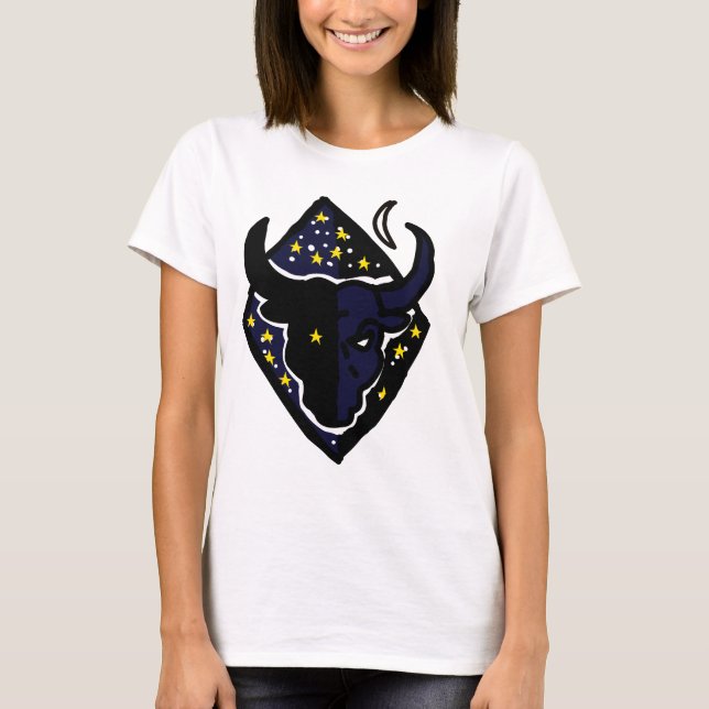 T-shirt Taurus Bull Zodiac T‑Shirt – Strong Taurus Energy  (Devant)