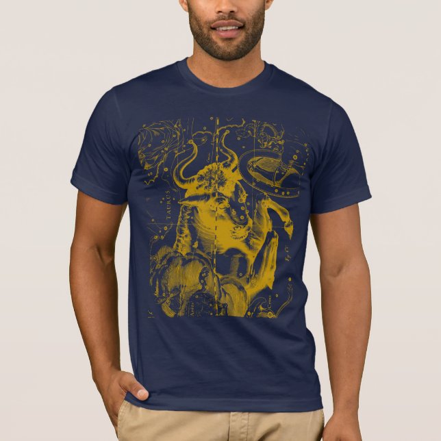 T-shirt Taurus Constellation Hevelius 1690 Mode (Devant)