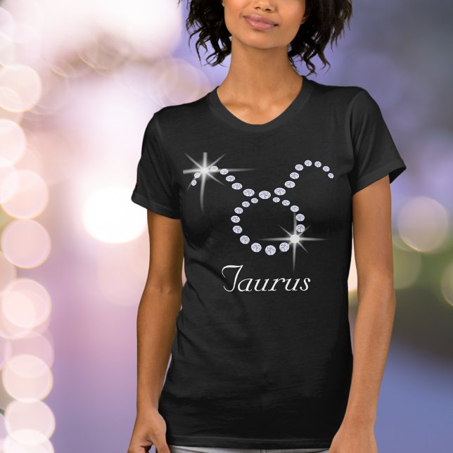 T-shirt Taurus diamant étincelant (Créateur téléchargé)