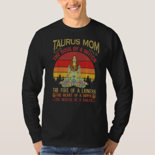 T-shirt Taurus Maman Zodiac Astrologie Soul Retro Vintage