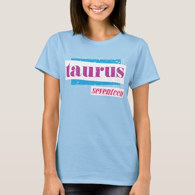 T-shirt Taurus pourpre (Devant)