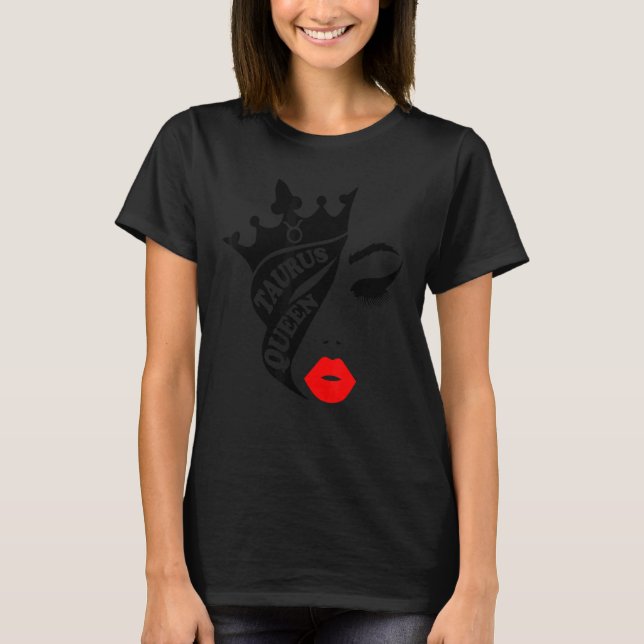 T-shirt Taurus Queen Anniversaire Lèvres rouges Taurus Zod (Devant)