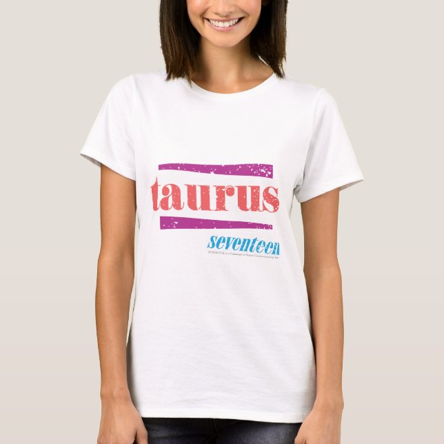T-shirt Taurus rose (Devant)