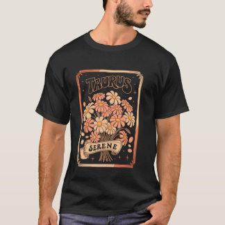 T-shirt Taurus Sérénissime Floral Zodiaque Terre Signal es