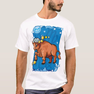 T-shirt Taurus Taureau dans le ciel nocturne