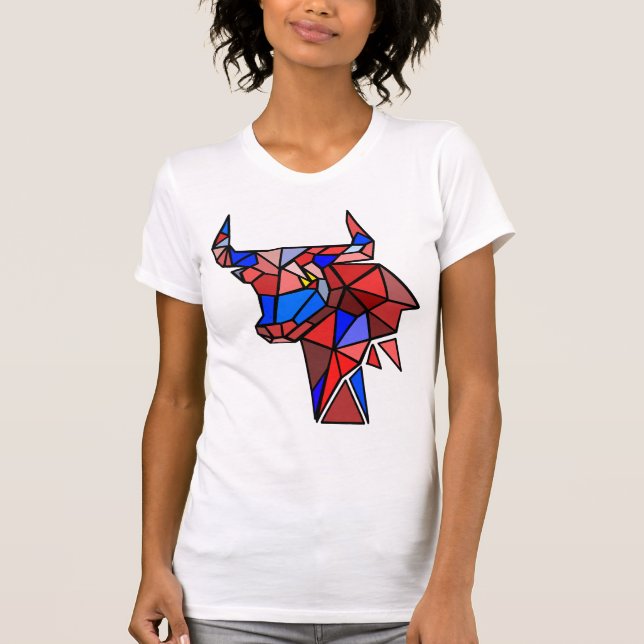 T-shirt Taurus Woman T‑Shirt – Aesthetic Bull Zodiac Tee  (Devant)