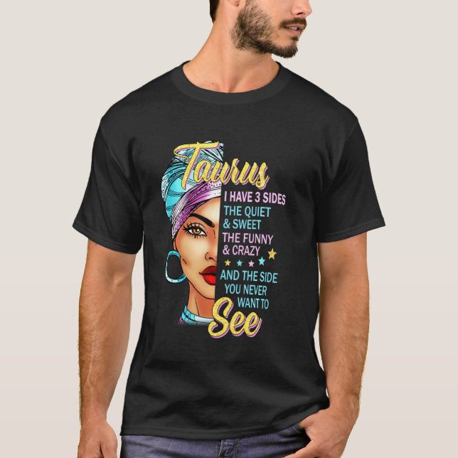 T-shirt Taurus Zodiac Anniversaire Taurus Graphique J'Ai 3 (Devant)