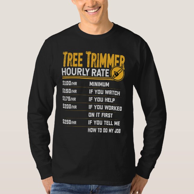 T-shirt Taux horaire d'ajustement de l'arbre - Travail amu (Devant)