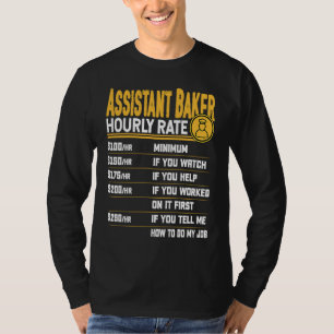 T-shirt Taux horaire de boulanger adjoint Assistant boulan