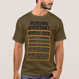 T-shirt Taux horaire de l'adjoint aux soins infirmiers