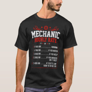 T-shirt Taux horaire de mécanicien de papa Tarifs de main-
