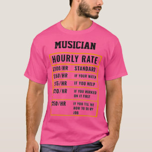 T-shirt Taux horaire des musiciens