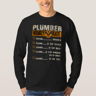 T-shirt Taux horaire du plombier
