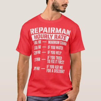 T-shirt Taux horaire du réparateur
