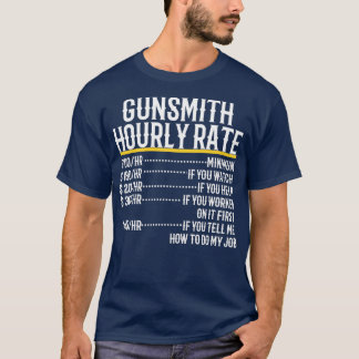 T-shirt Taux horaire Gunsmith