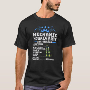 T-shirt Taux horaire mécanicien 1