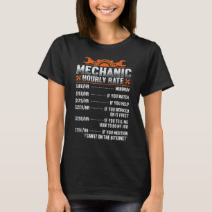 T-shirt Taux horaire mécanicien papa Tarifs de main d'œuvr